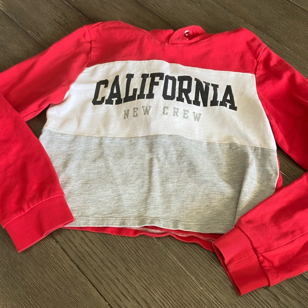 Girls crop sweatshirt